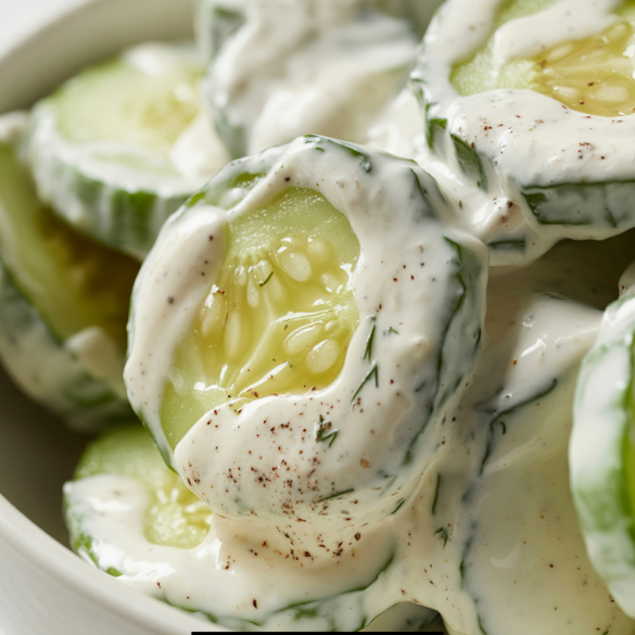 Creamy Cucumber Salad Recipe