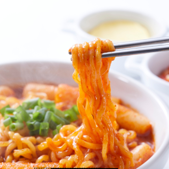 Buldak Samyang Spicy Chicken Carbonara Ramen Recipe