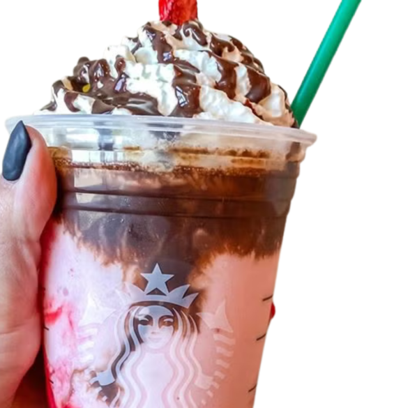 Chocolate-Covered Strawberry Frappe