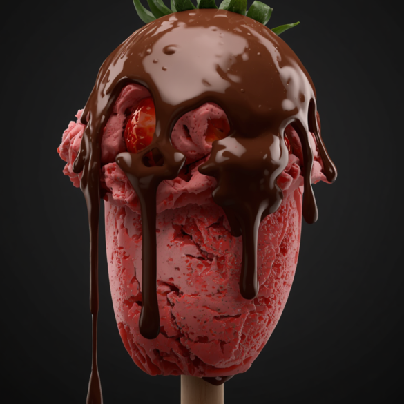 Chocolate Covered Strawberry Ice Cream Recipe