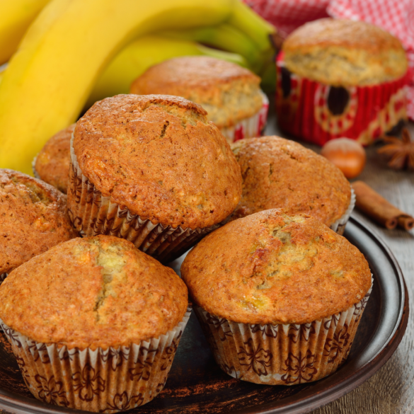 Moist Sour Cream Banana Muffins Recipe