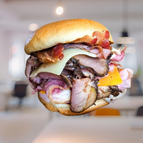 Copycat Arby's Meat Mountain Sandwich Recipe