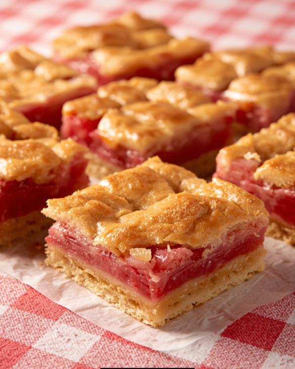 Copycat Taste of Home Rhubarb Dream Bars Recipe