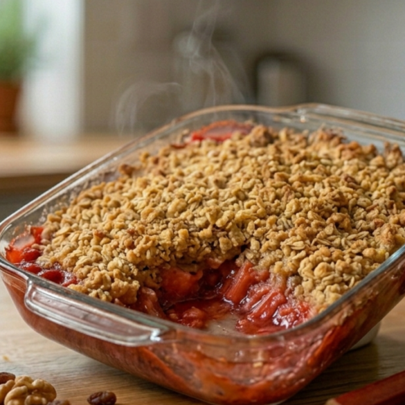 Rhubarb Crisp Recipe with Jello