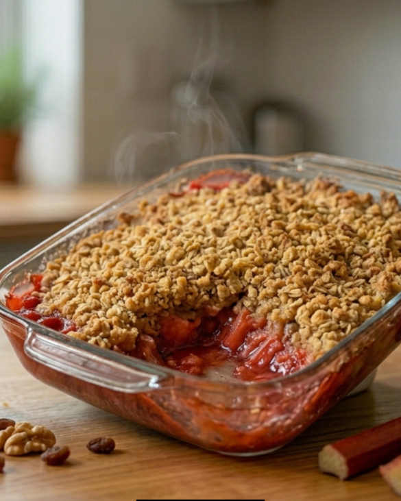 Rhubarb Crisp Recipe with Jello