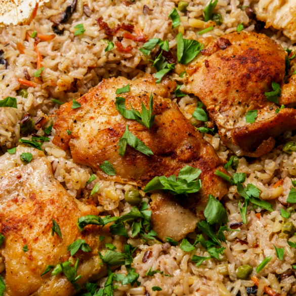 Chicken and Rice Casserole Recipe with Cream of Chicken