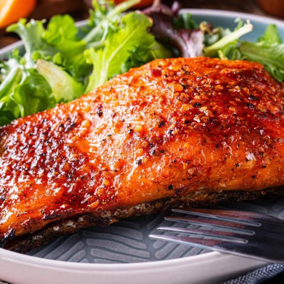 Baked Honey Glazed Salmon Recipe