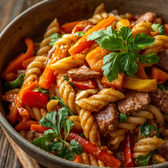 Thai Pasta Salad with Peanut Sauce