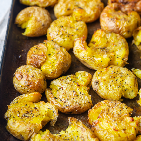 Smashed Roasted Potatoes Recipe