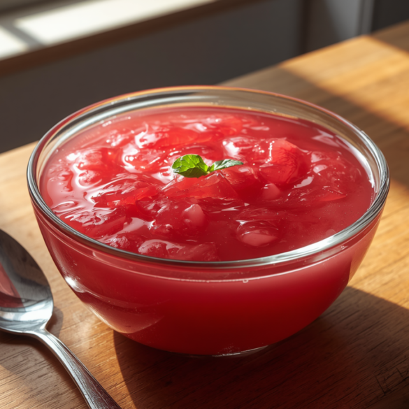 Rhubarb Sauce with Tapioca