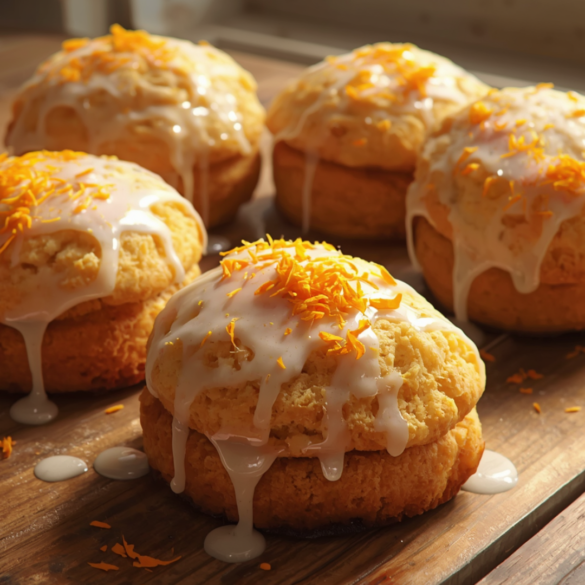 Rhubarb Scones with Orange Zest